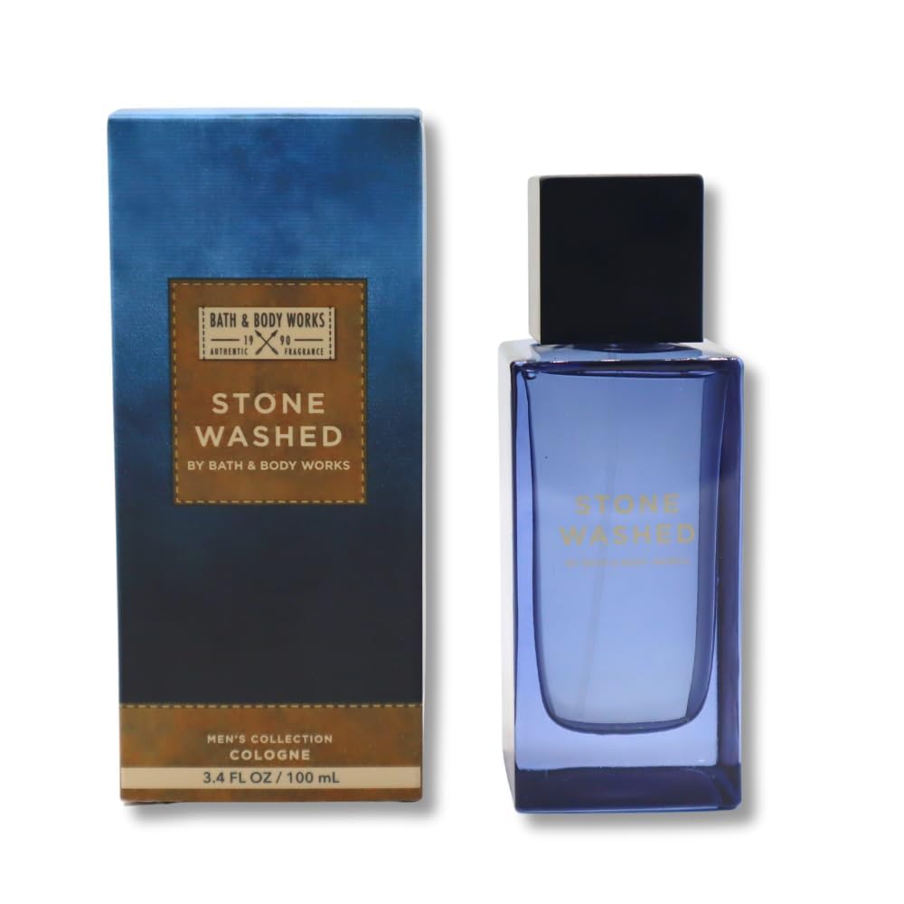 Bath & Body Works Men's Cologne Stone Washed spray delivers long-lasting fragrance for everyday wear