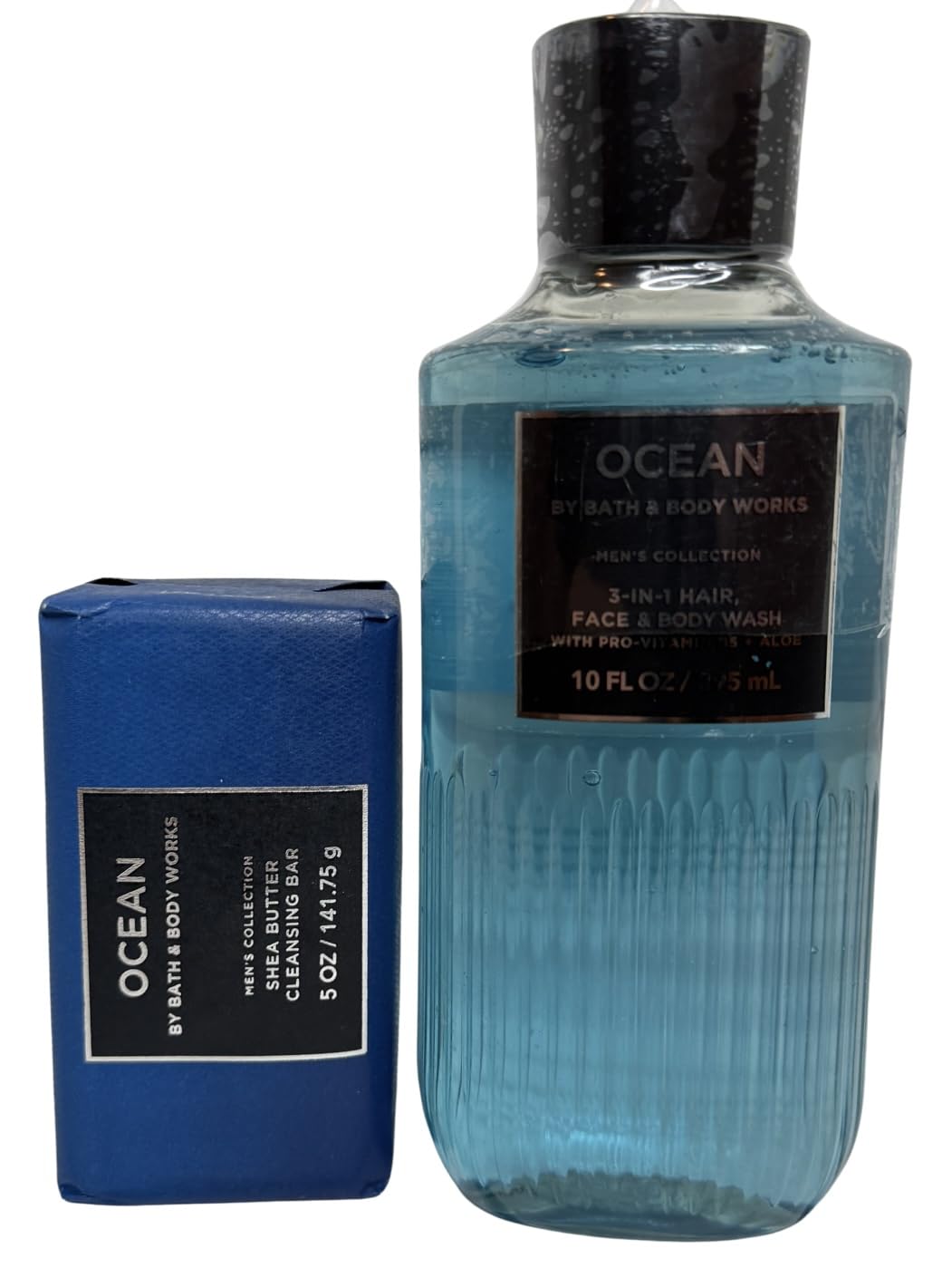 Bath & Body Works Men's Ocean 3-in-1 bottle shows refreshing scent for daily cleansing