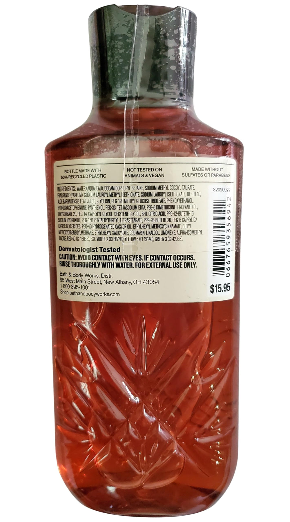 Bath and Body Works Whiskey Toast bottle artwork variation on packaging