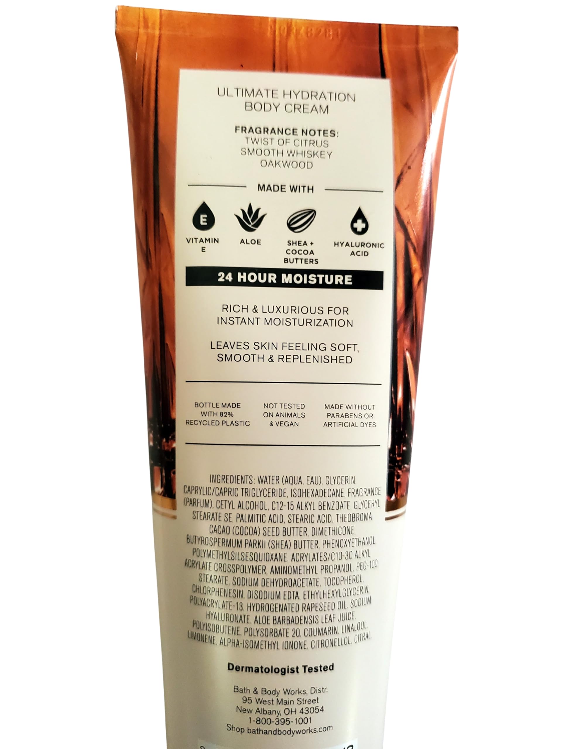 Bath and Body Works Whiskey Toast ultimate hydration cream texture showing rich moisture