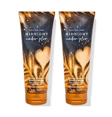 Bath & Body Works Midnight Amber Glow jar delivers deep hydration and alluring fragrance.
