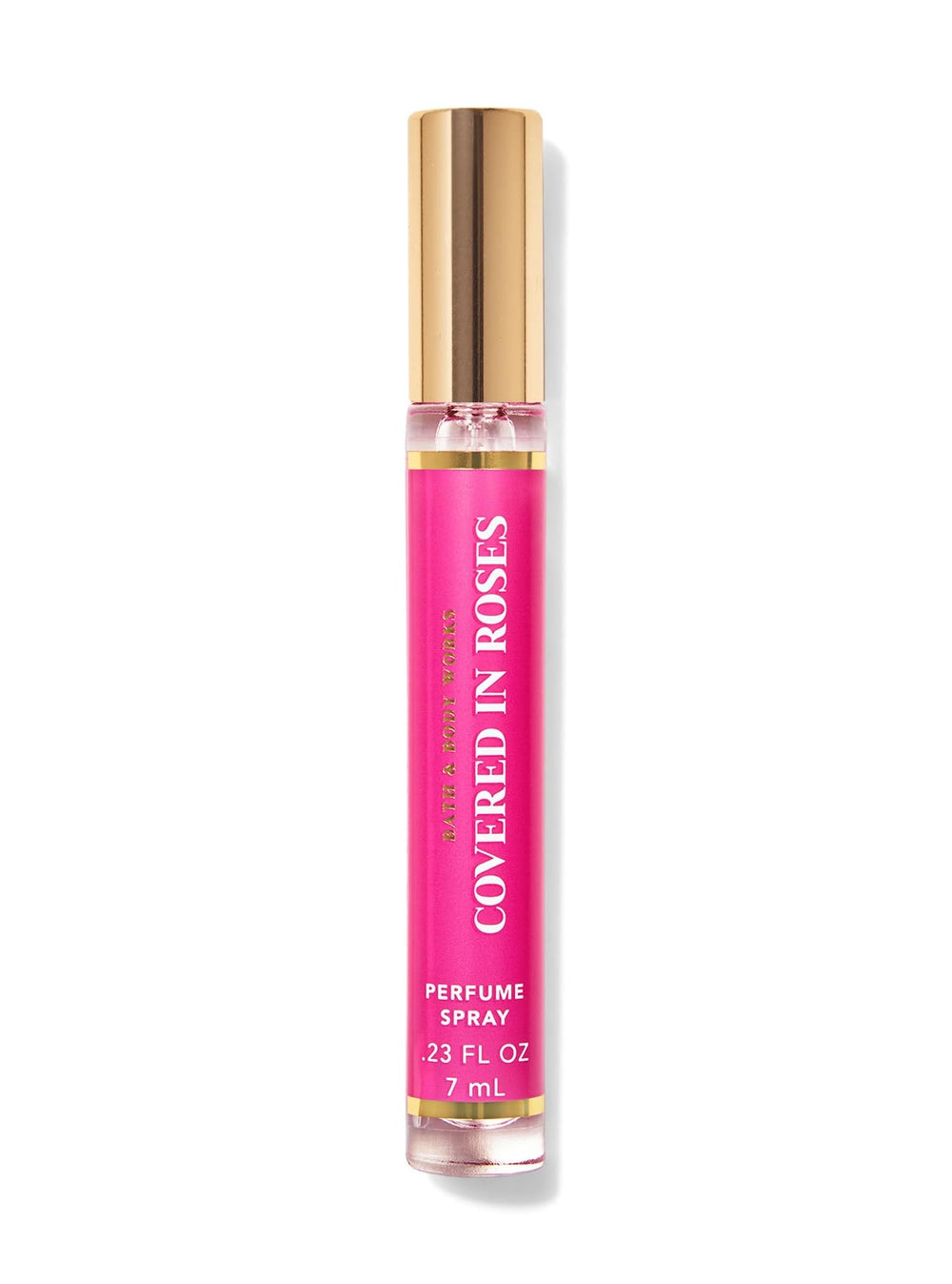 Bath & Body Works mini perfume spray Covered In Roses for a long-lasting rose scent on the go.