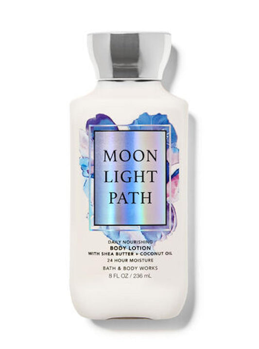 Bath & Body Works Moonlight Path bottle delivers quick absorbing moisture.