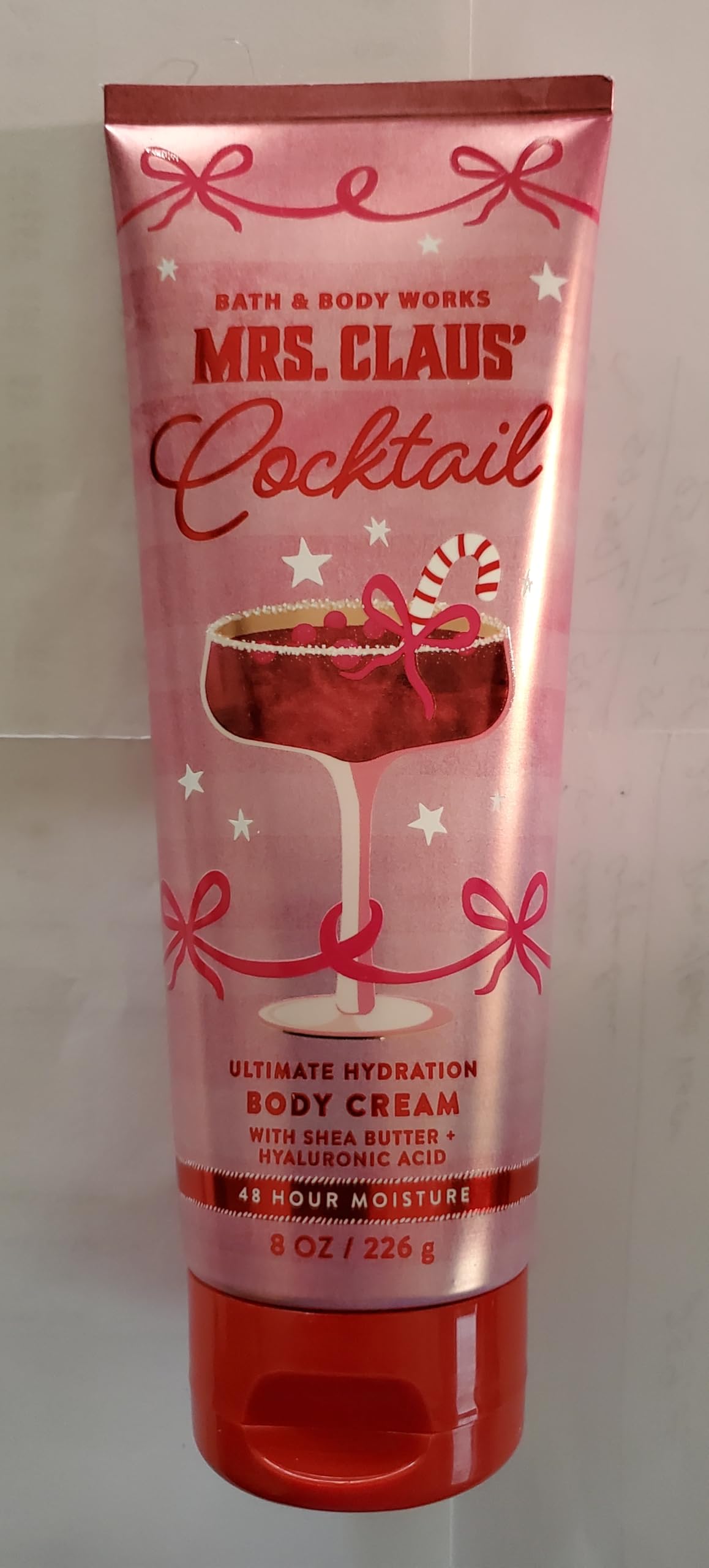 Bath & Body Works Mrs Claus frosted citrus twist aroma in a seasonal display.