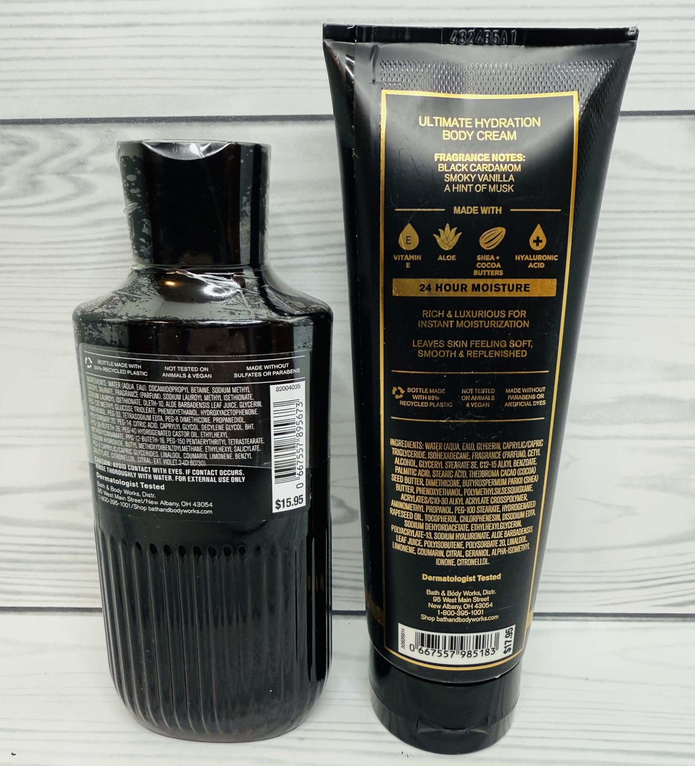 Bath & Body Works Noir bottle artwork varies with masquerade styling