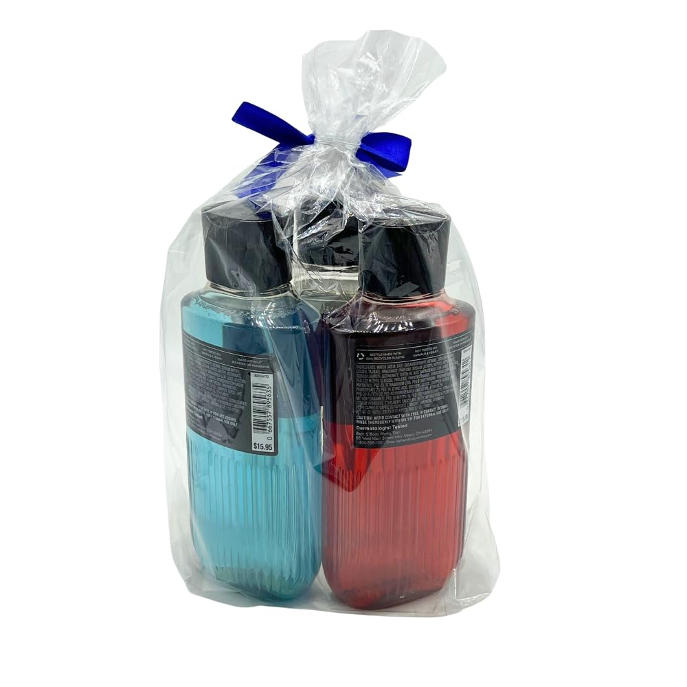 Bath & Body Works Noir gift set packaging with blue bow—ideal for gifting.