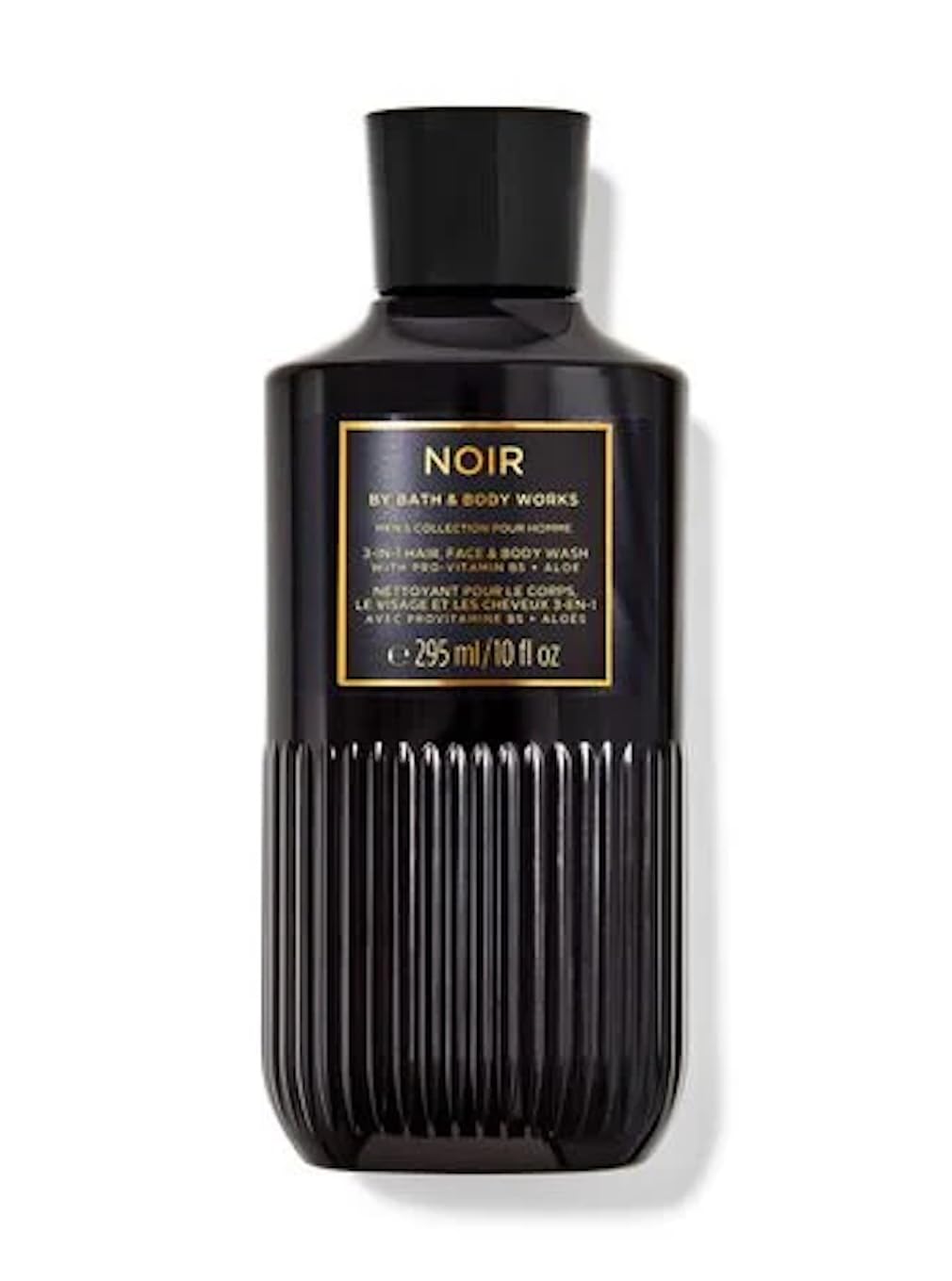 Bath & Body Works Noir for Men 3-in-1 wash bottle with vitamin E for nourishment and refreshing cleanse.
