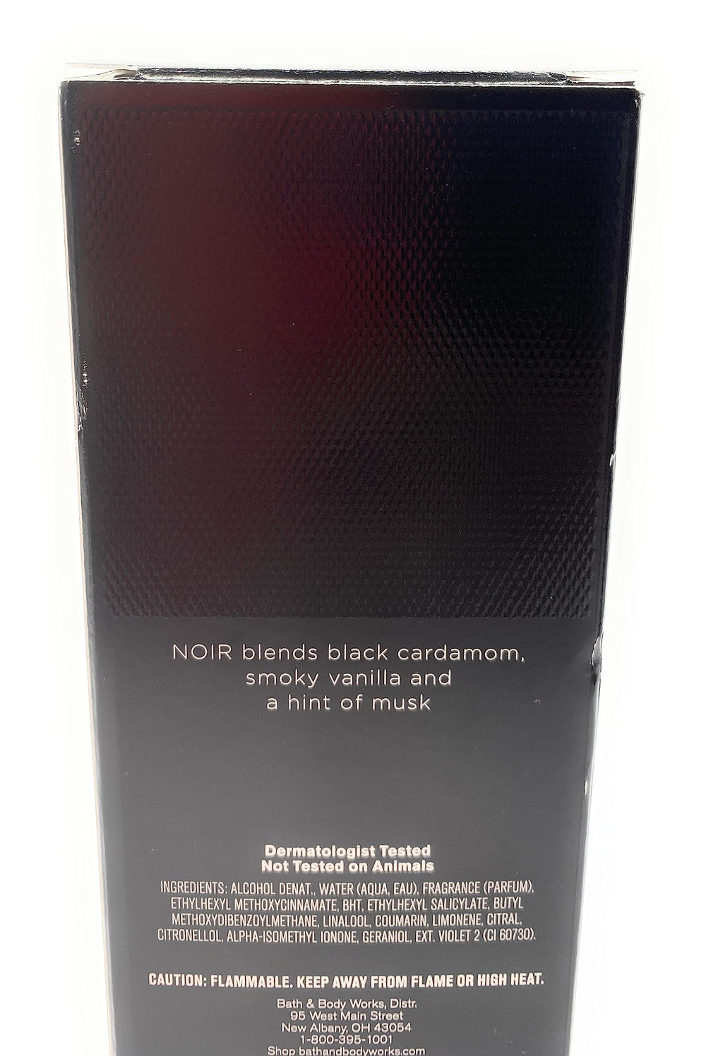 Bath & Body Works Noir packaging image highlighting sleek design, ideal for gifting