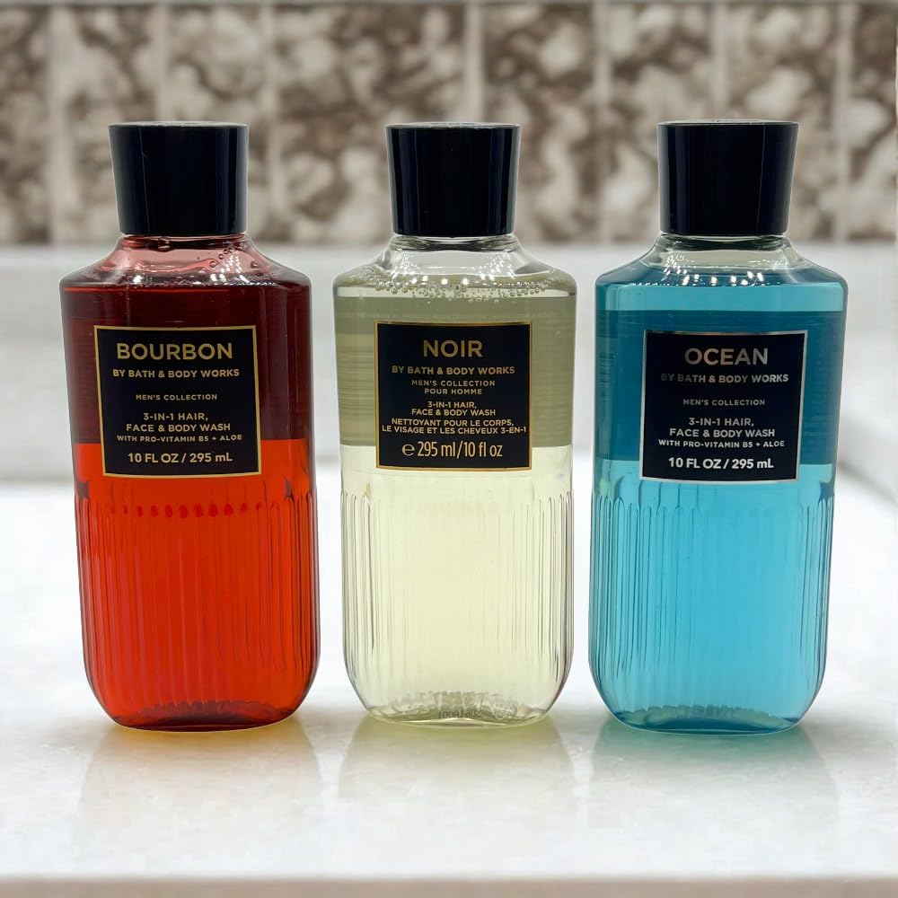 Bath & Body Works Ocean gift set packaging with blue bow—gift-ready look.