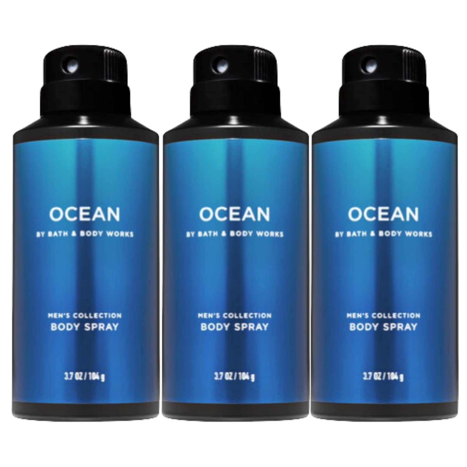 Bath & Body Works Ocean men's deodorizing body spray bottle, offering a fresh, masculine scent for daily refresh