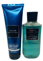 Bath & Body Works Ocean shower gel bottle with coastal breeze scent.