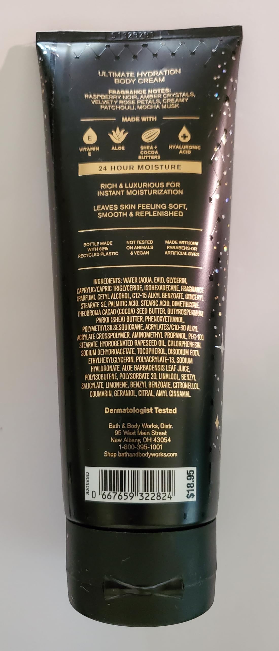 Bath and Body Works packaging may vary label close-up