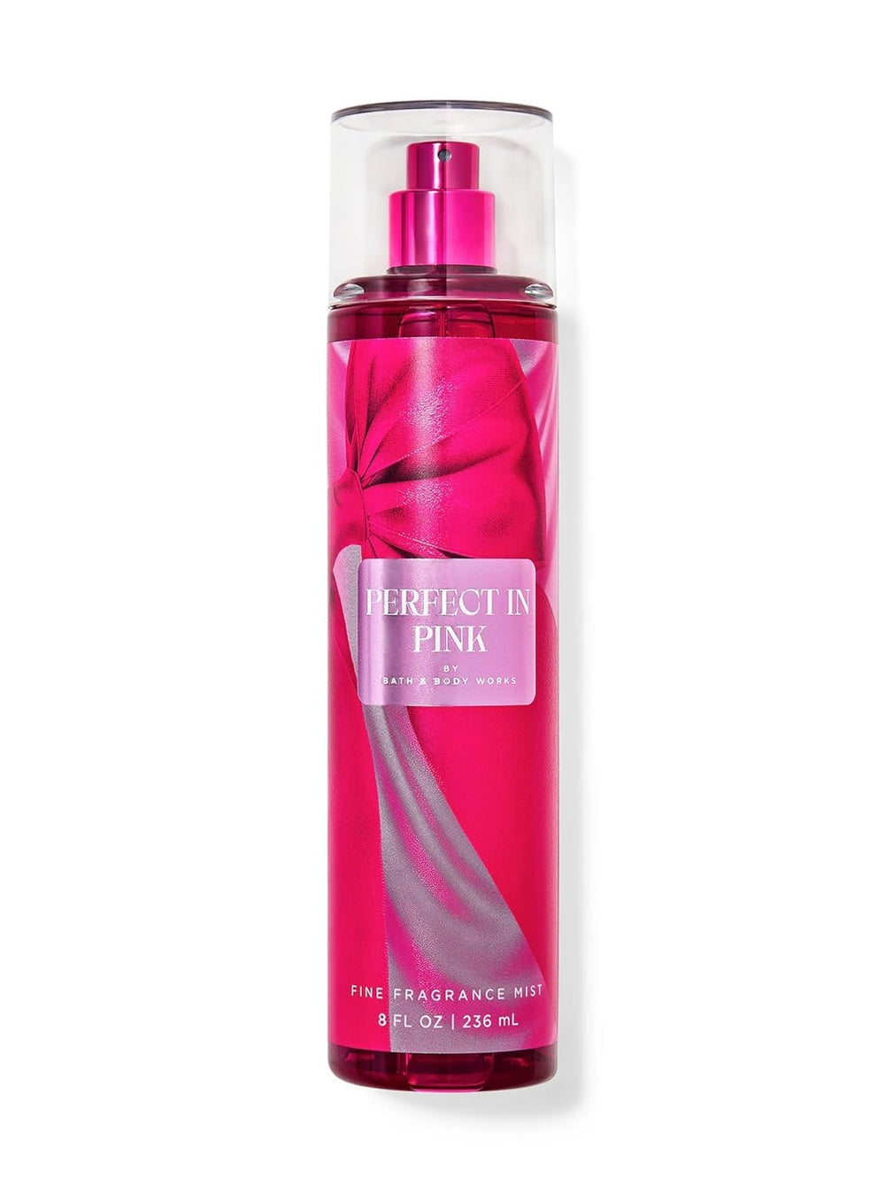 Bath and Body Works Perfect in Pink fragrance mist bottle pour for quick refresh