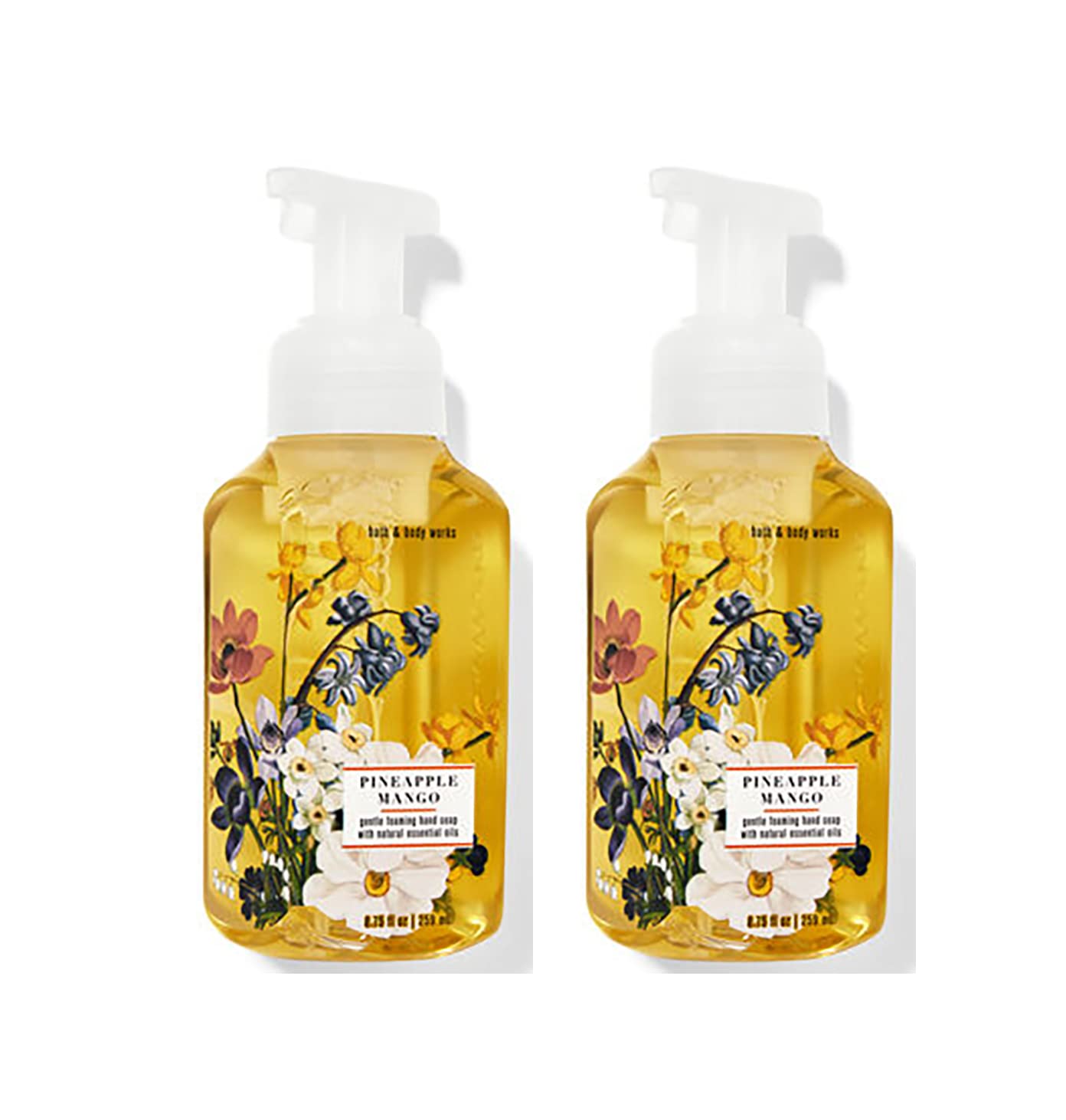 Bath & Body Works Pineapple Mango foaming hand soap bottle for gentle cleansing.