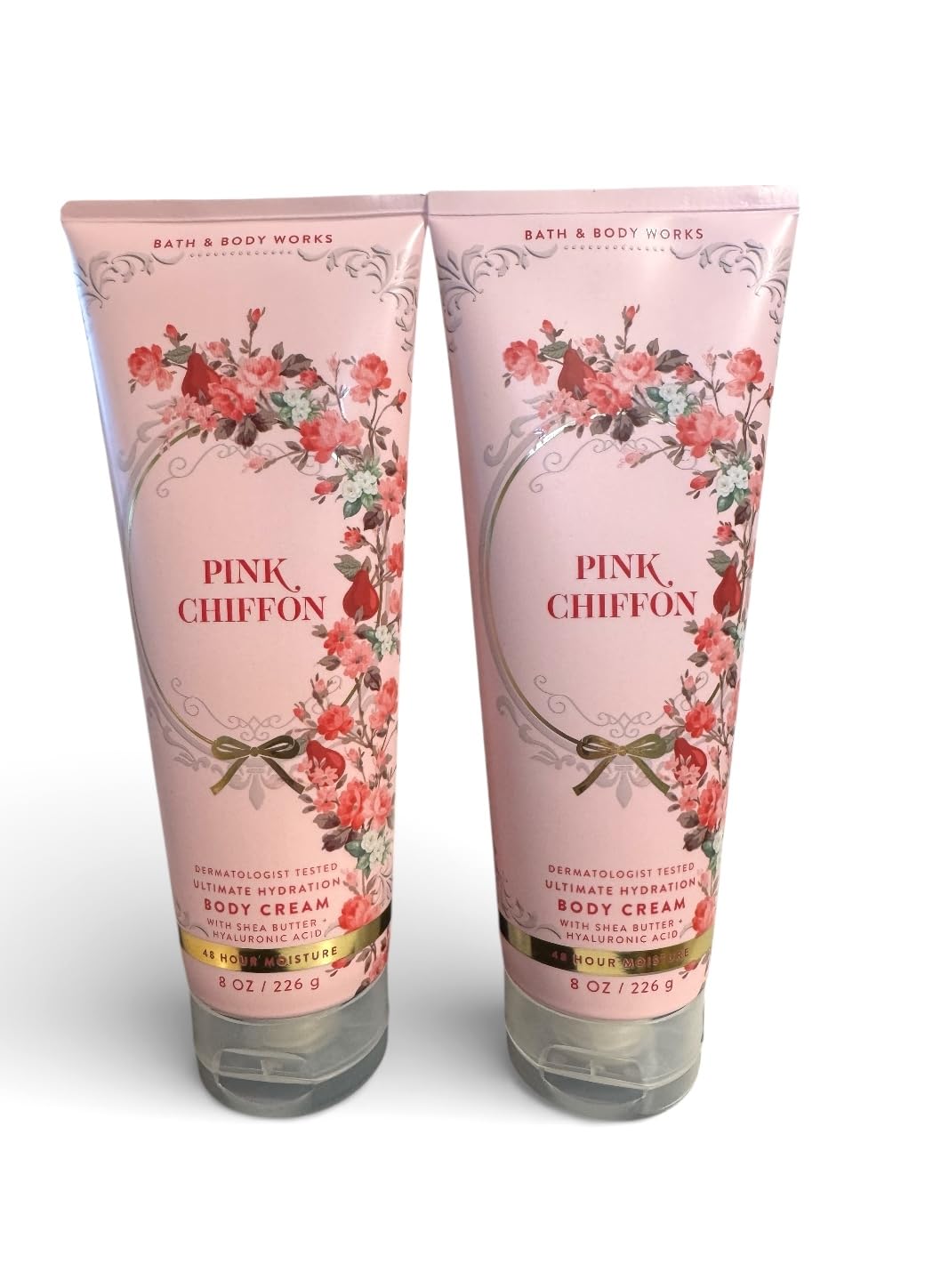Pink Chiffon gift set packaging from Bath & Body Works ideal for gifting and pampering moments.