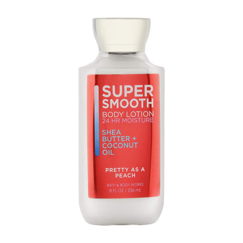 Bath & Body Works Pretty As A Peach bottle shown for daily moisture needs