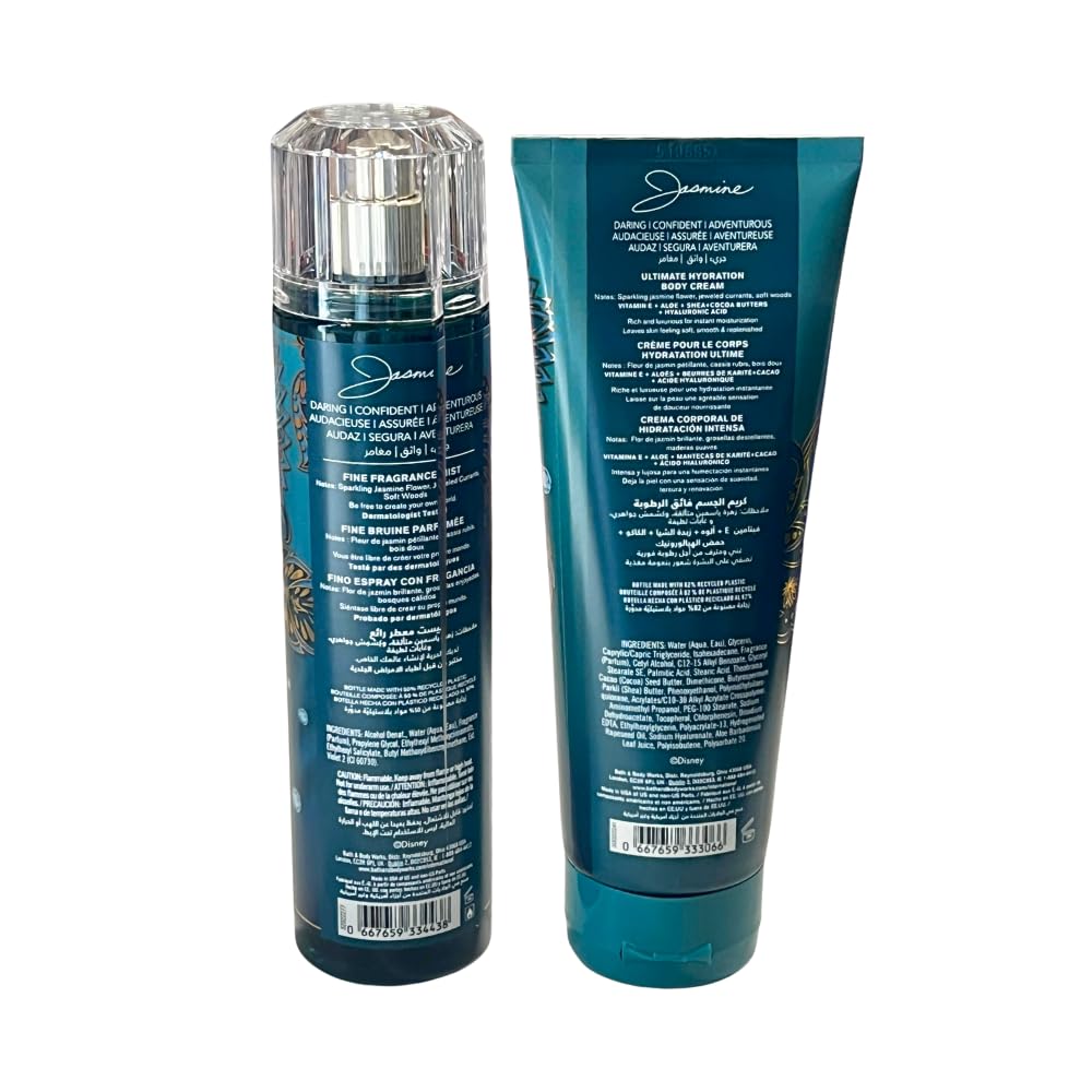 Princess Jasmine notes include jasmine, currants, and woods for warm allure