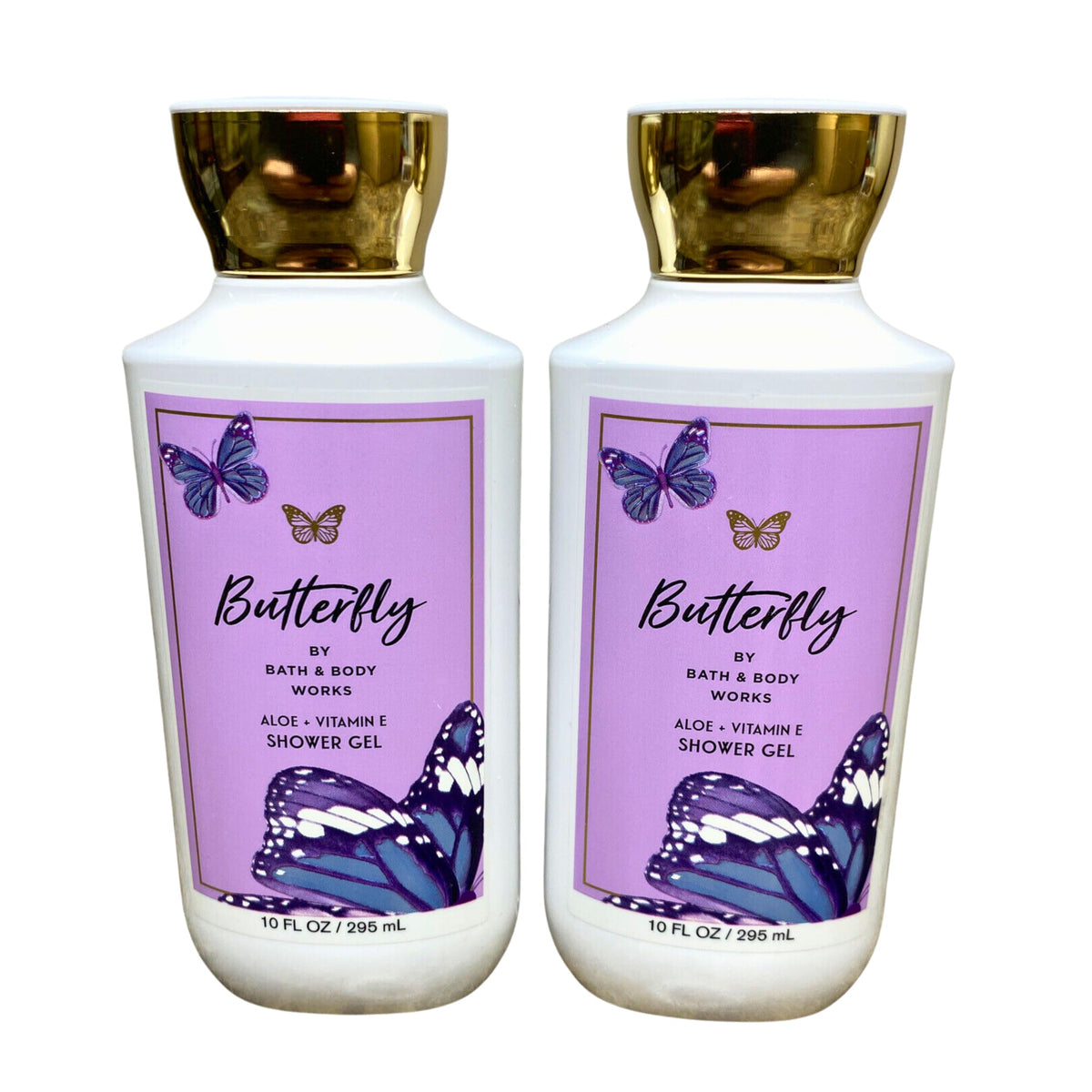 Bath and Body Works Shea Vitamin E shower gel butterfly 2-pack for a refreshing daily cleanse
