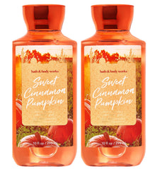 Bath & Body Works Signature Collection shower gel duo with Sweet Cinnamon Pumpkin for cozy autumn showers