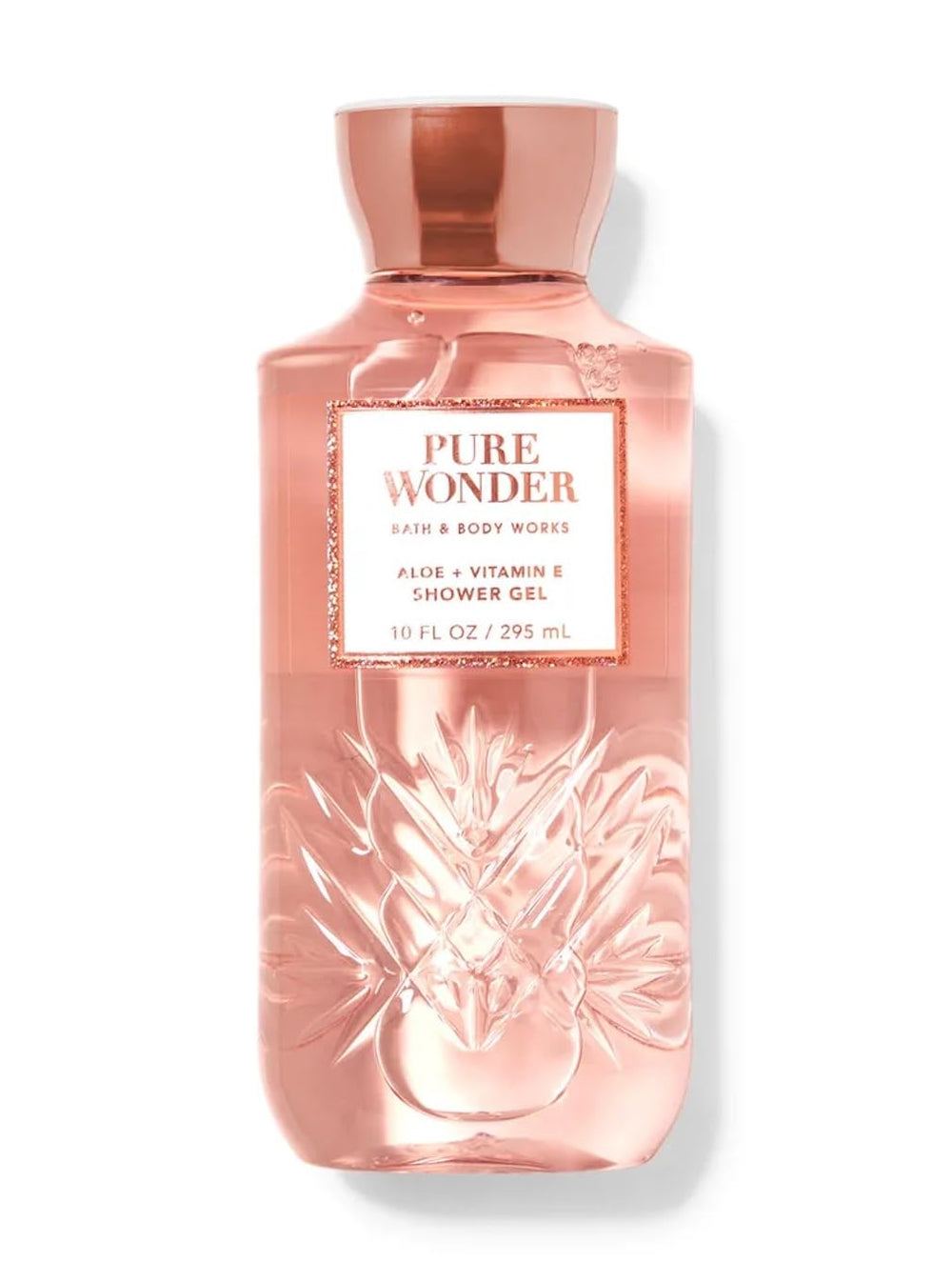Bath & Body Works Signature Pure Wonder shower gel bottle for soft, refreshed skin daily