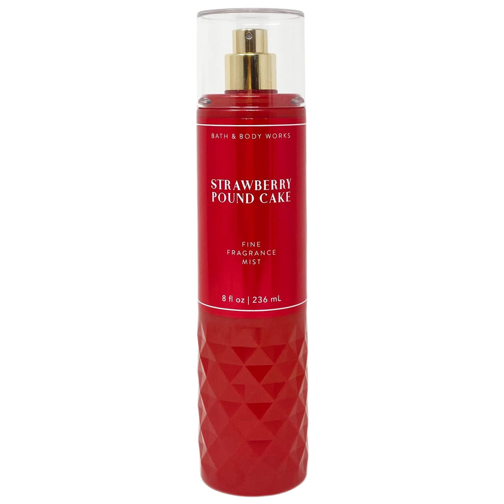 Bath & Body Works Strawberry Pound Cake Fine Fragrance Mist bottle for all-day fragrance