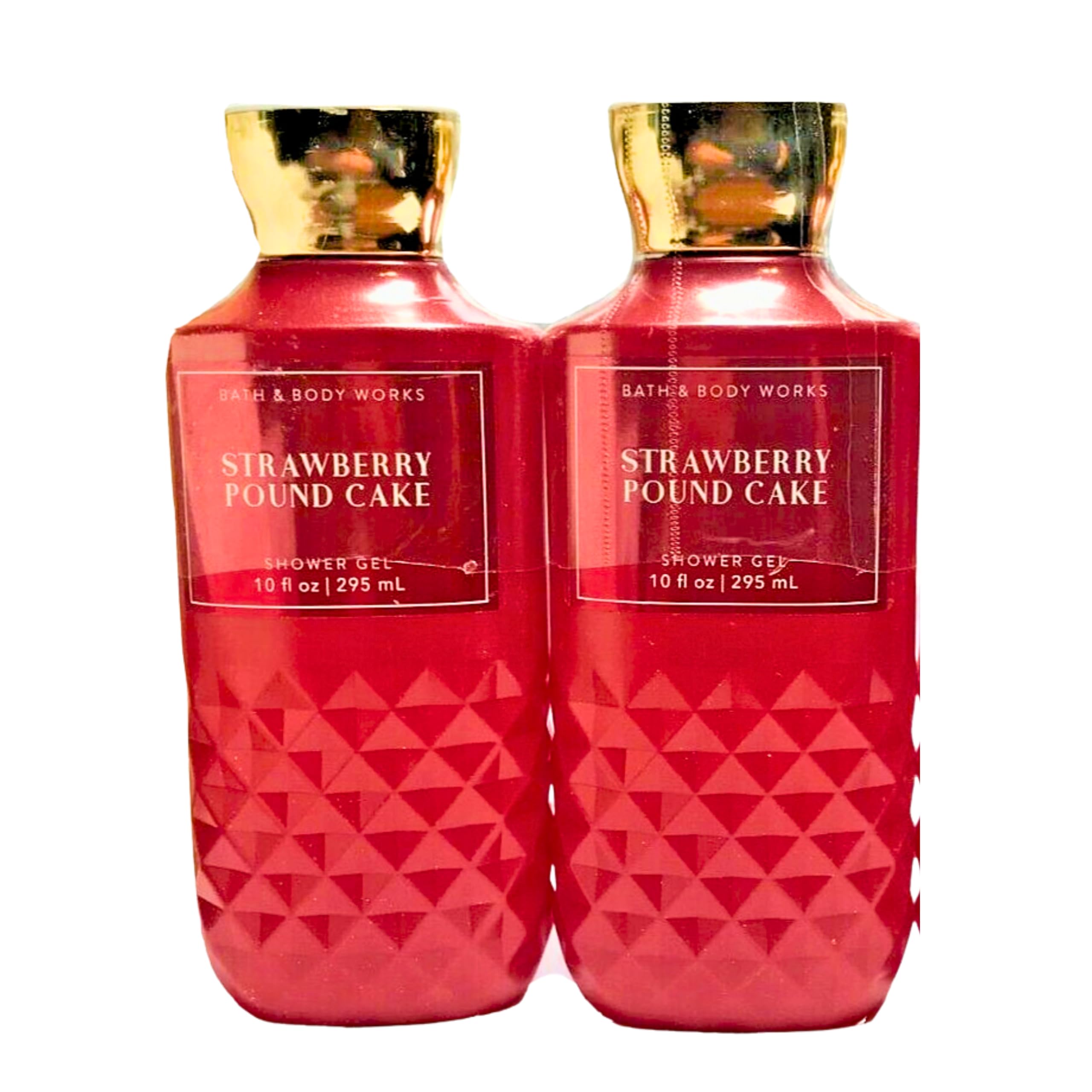 Bath & Body Works Strawberry Pound Cake shower gel 2-pack bottles for everyday cleansing.