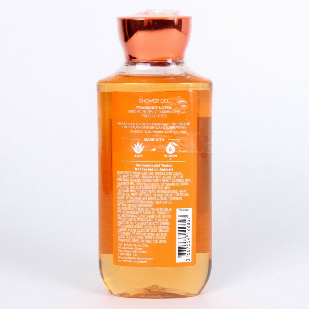 Bath & Body Works Sunshine Mimosa Shower Gel lather for a refreshing wash