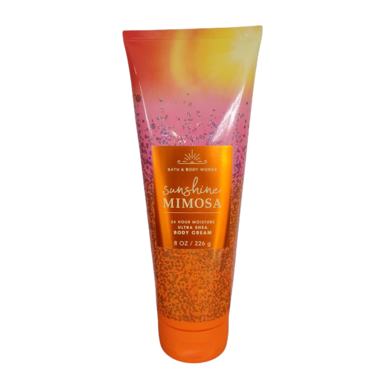 Bath & Body Works Sunshine Mimosa Ultra Shea Body Cream jar close-up for deep hydration.