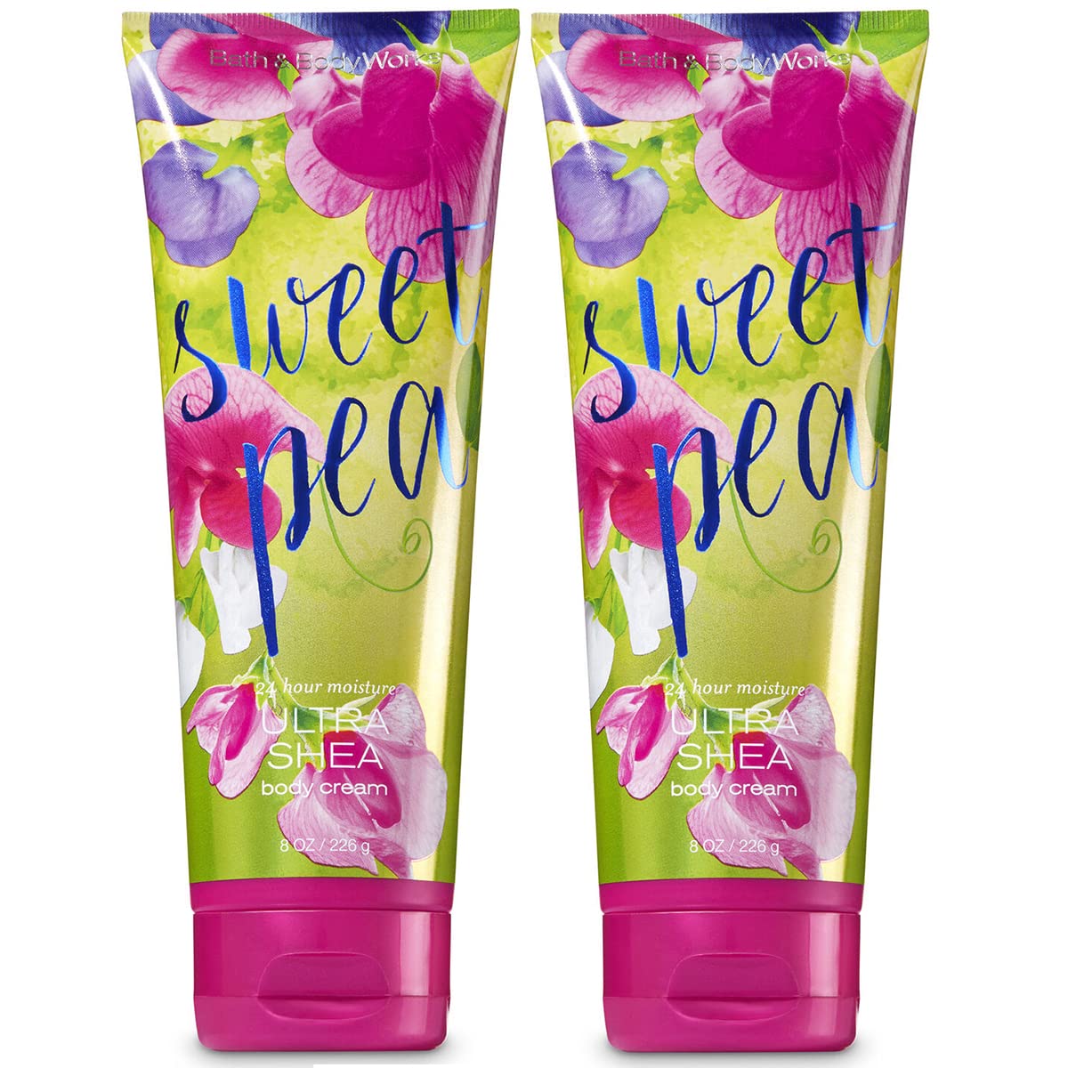 Bath & Body Works Sweet Pea Ultra Shea Cream 2-pack jar, rich moisture for daily use