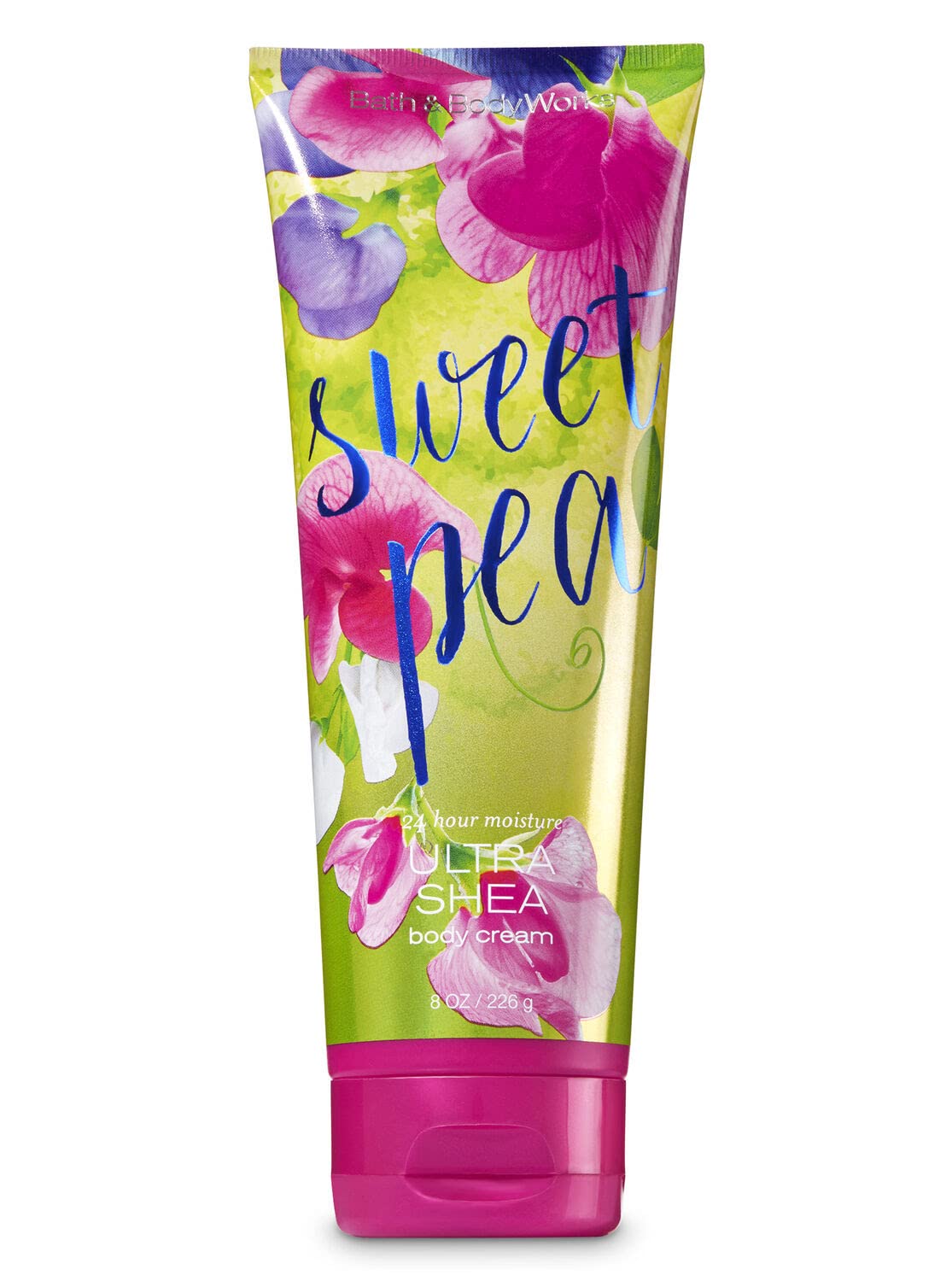 Sweet Pea Ultra Shea Cream on hand close-up for smooth skin after cleansing