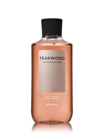 Bath & Body Works Teakwood packaging display, ideal for gifting.