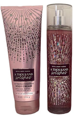 Bath & Body Works Thousand Wishes Mist spray bottle highlighting fragrance in a sleek display