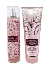 Bath & Body Works Thousand Wishes Ultra Shea Body Cream on pink jar for 24-hour moisturization