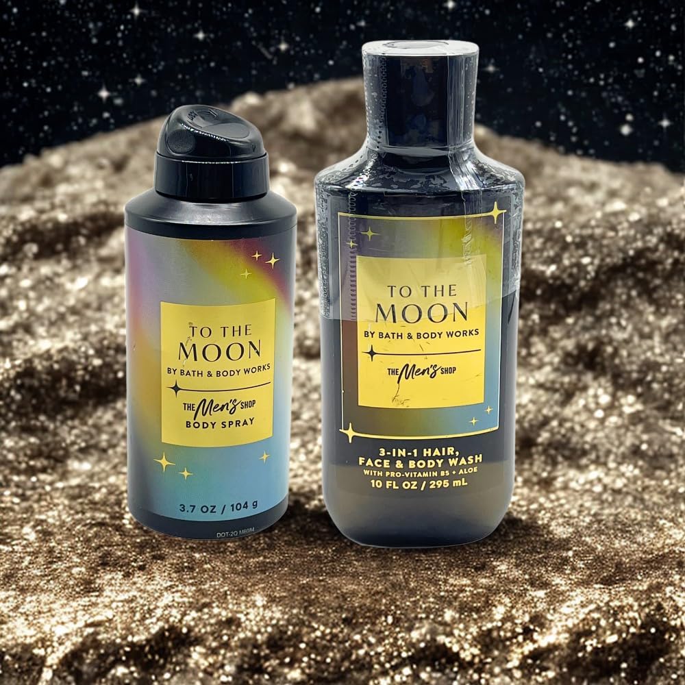 Bath & Body Works To The Moon gift set display.