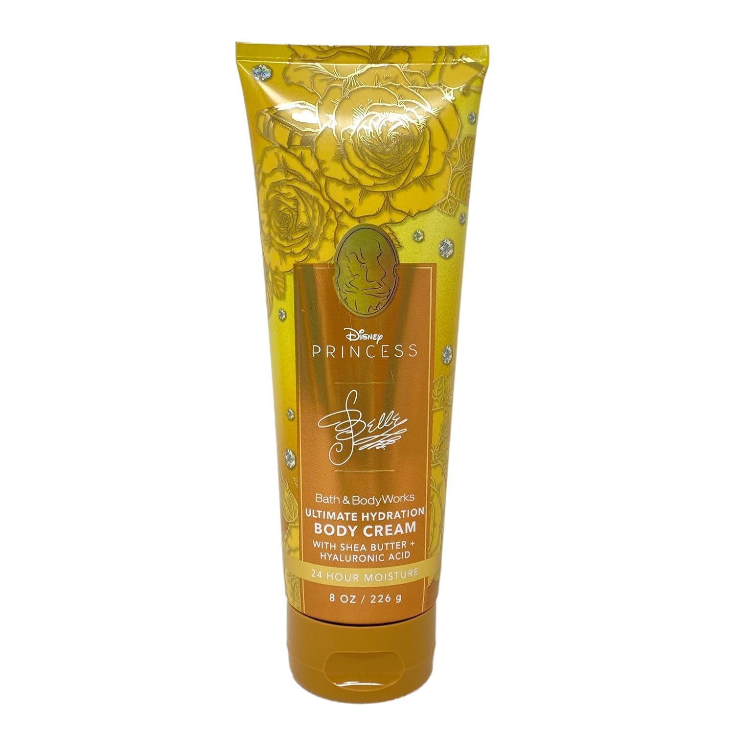 Bath and Body Works Ultimate Hydration Body Cream Belle texture swatch for lasting moisture.