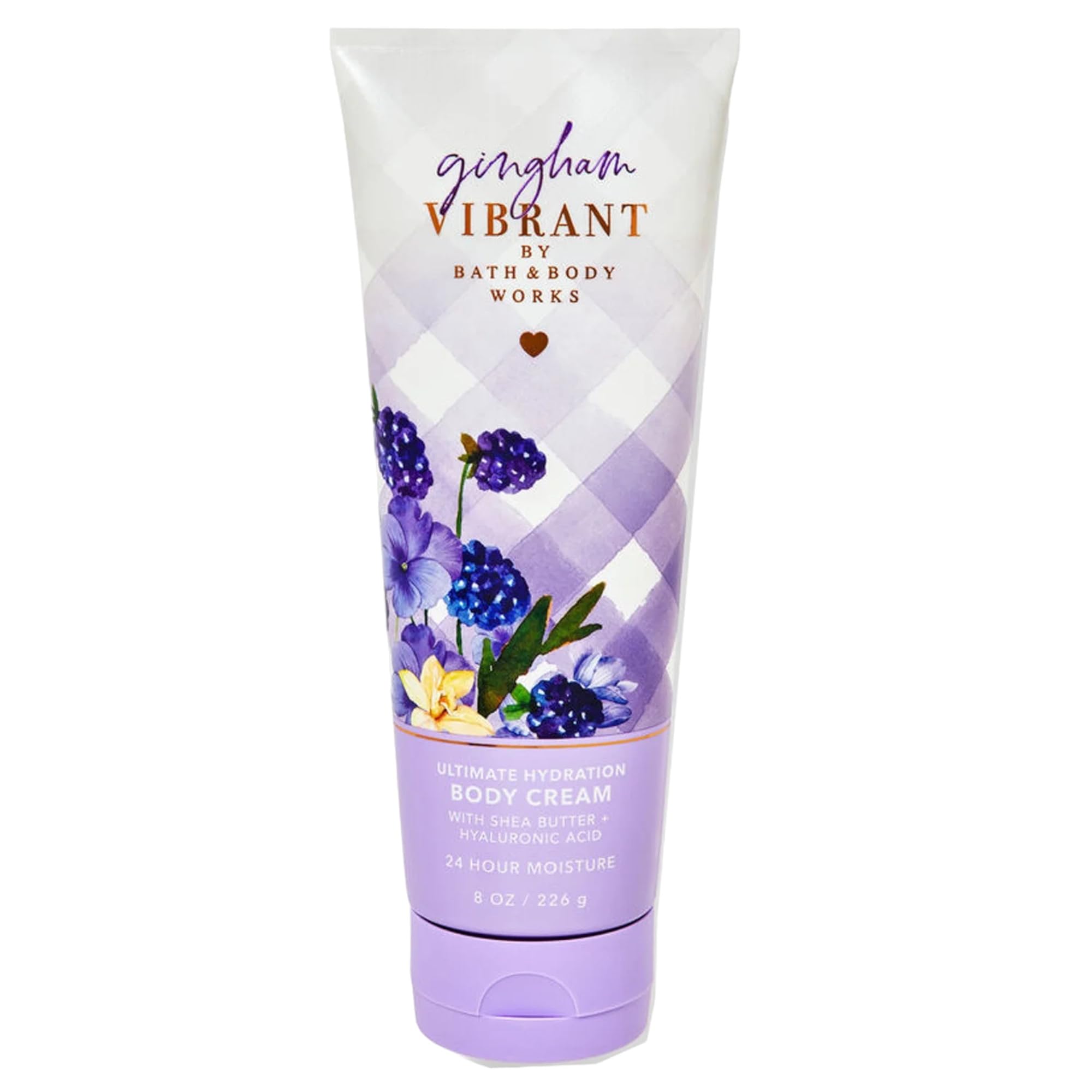 Bath & Body Works Ultimate Hydration Body Cream bottle provides long-lasting moisture for soft skin.
