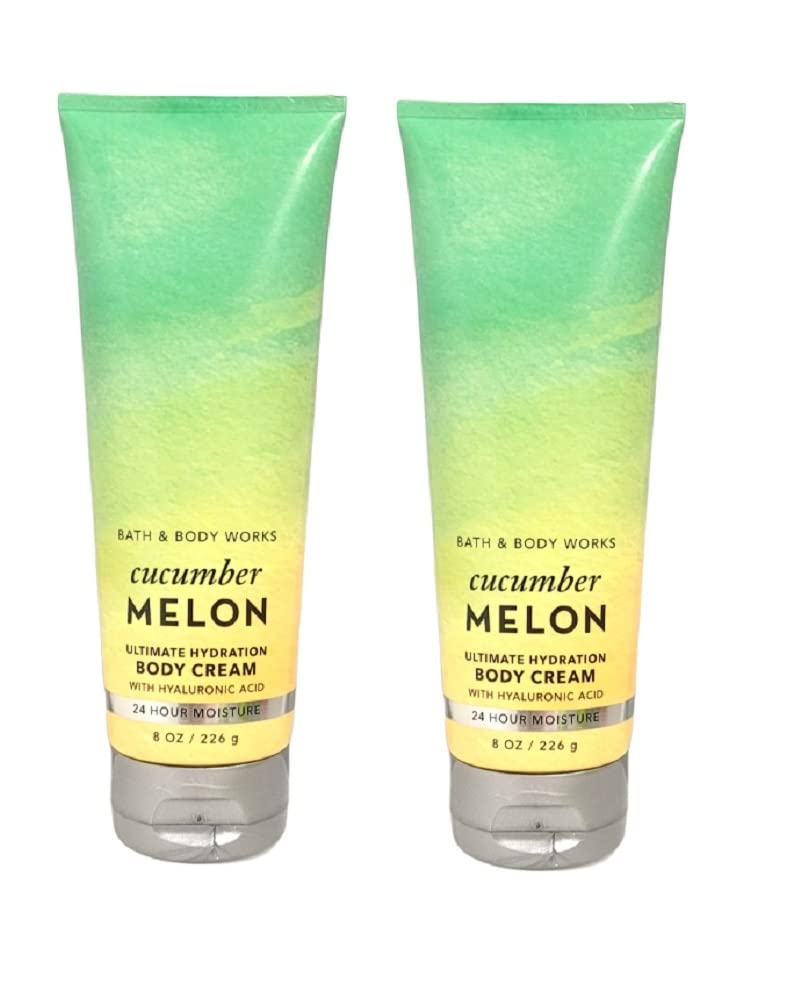 Bath & Body Works Ultimate Hydration Body Cream Cucumber Melon 8oz 2-pack for deep moisture