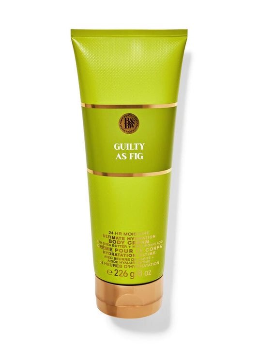 Bath and Body Works Ultimate Hydration Body Cream Gift Set Guilty As Fig jar close-up for moisturization