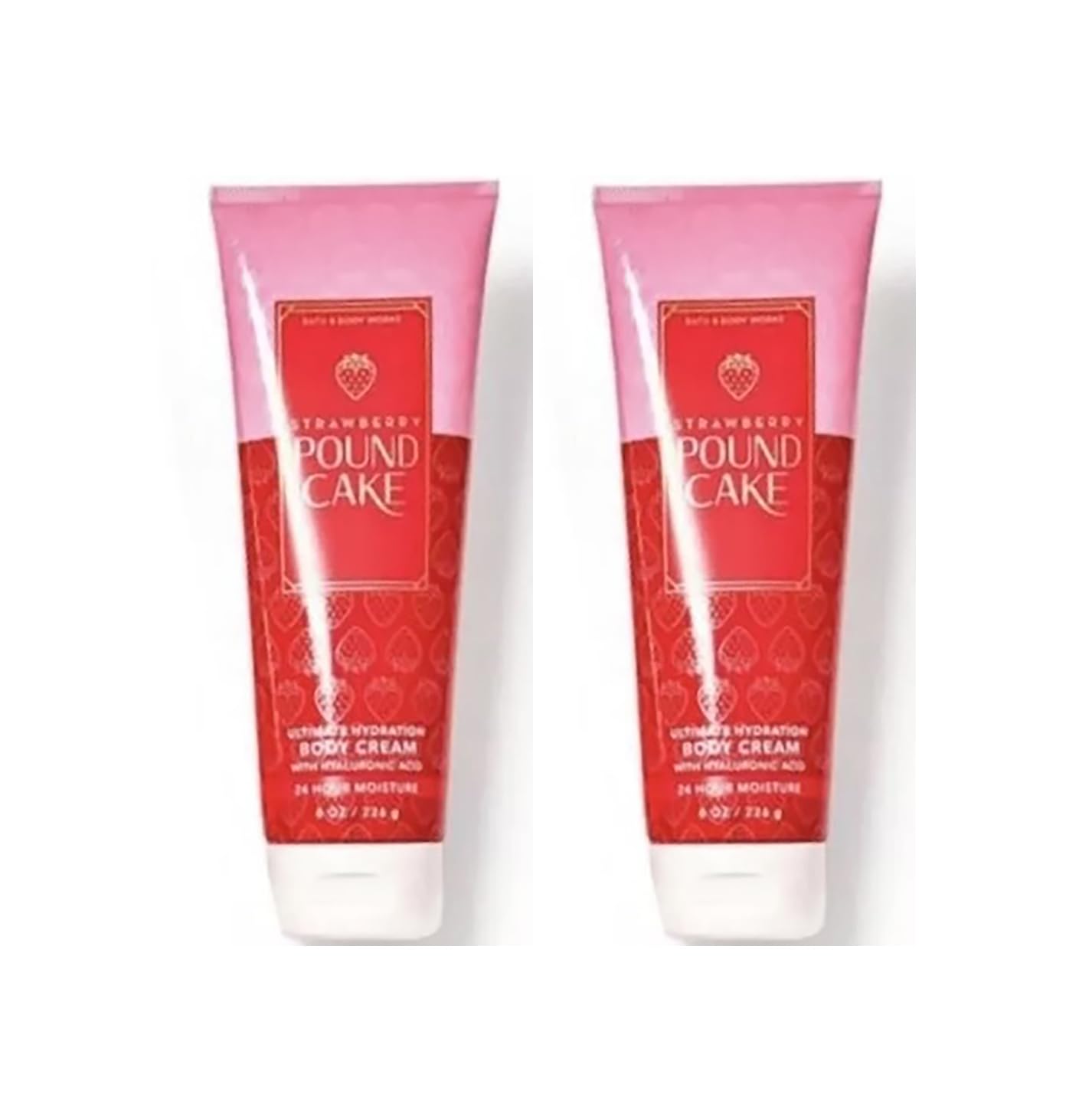 Bath & Body Works Ultimate Hydration Body Cream Strawberry Poundcake jar provides long-lasting hydration