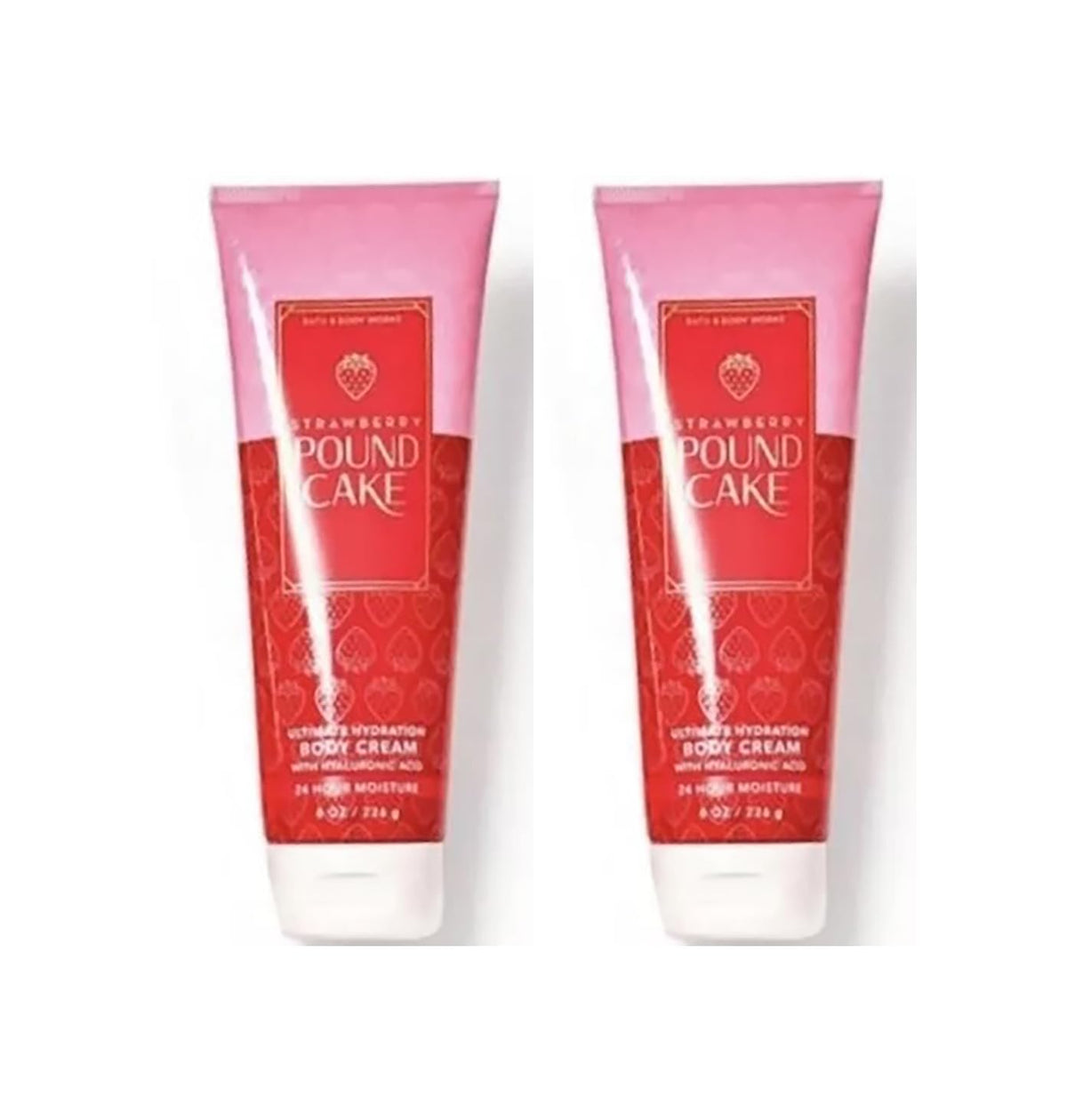 Bath & Body Works Ultimate Hydration Body Cream Strawberry Poundcake jar provides long-lasting hydration