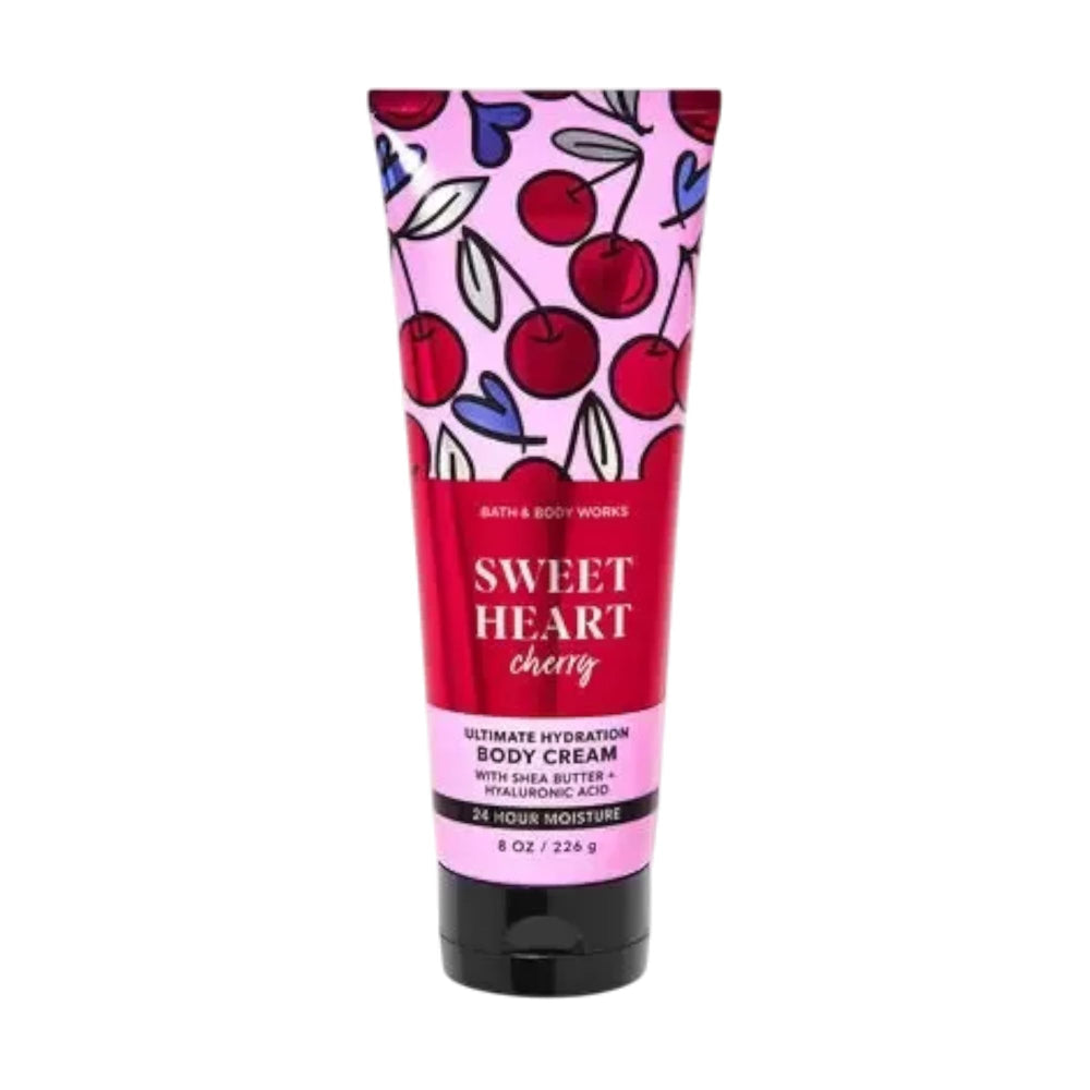 Bath & Body Works Ultimate Hydration Body Cream in Sweetheart Cherry jar for daily moisturization