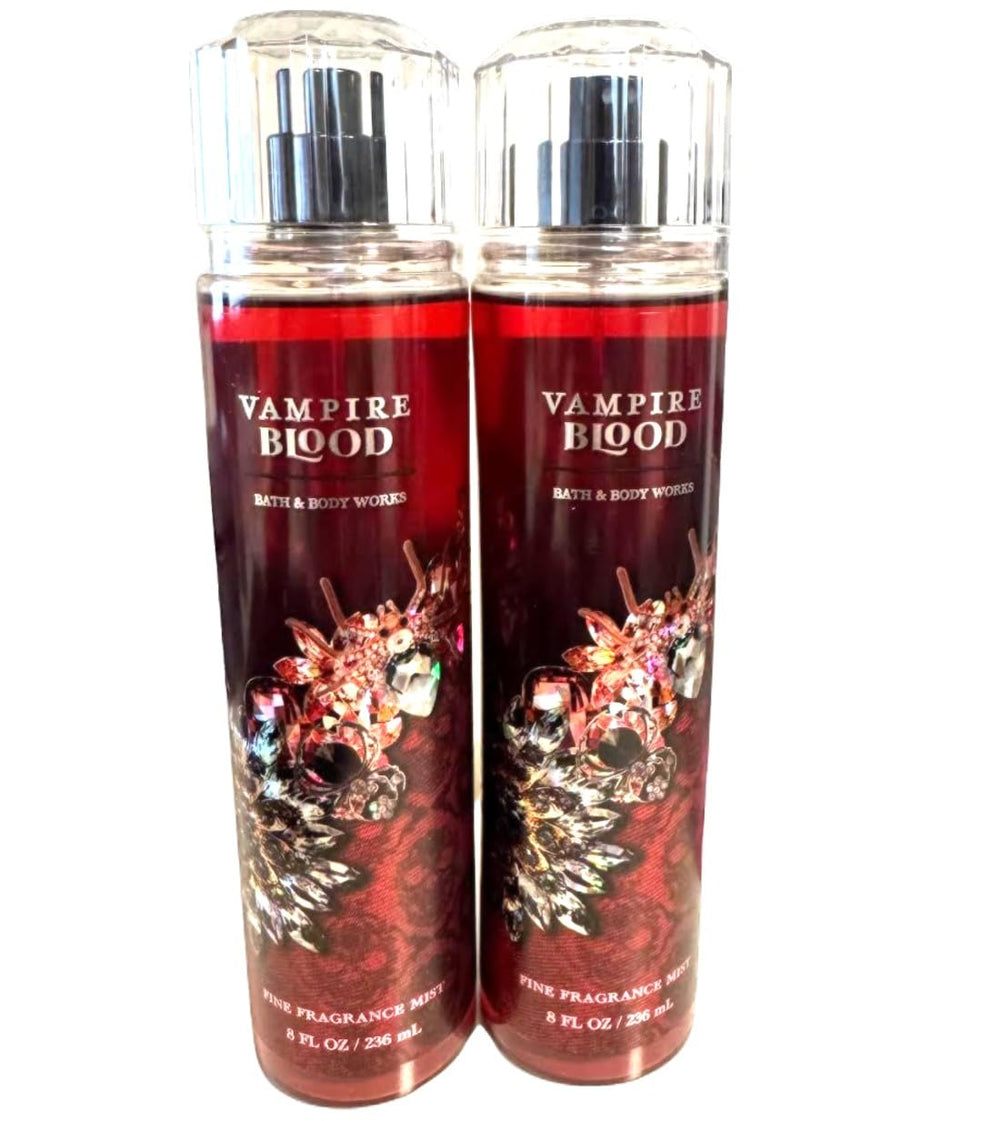 Bath & Body Works Vampire Blood fine fragrance mist bottle close up for daily layering