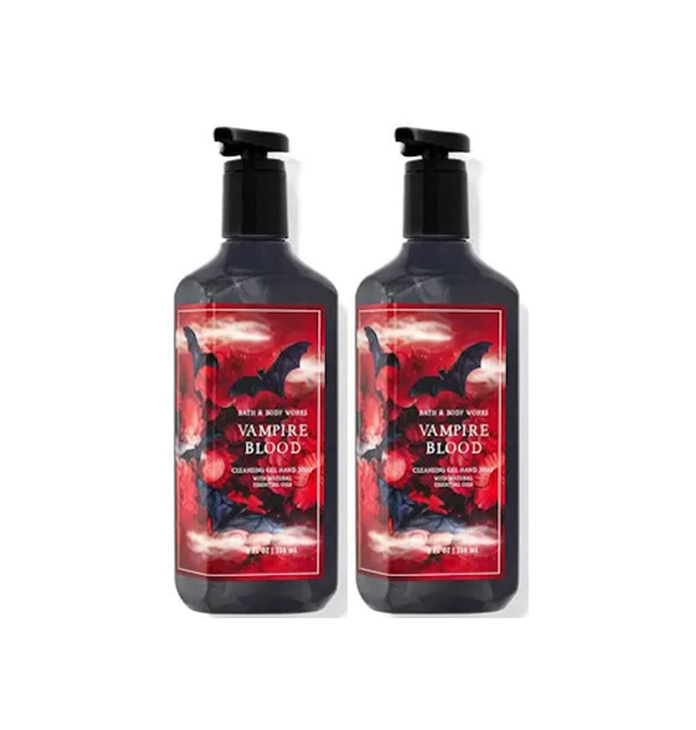 Bath & Body Works Vampire Blood hand soap 2-pack with pump for gentle cleansing.