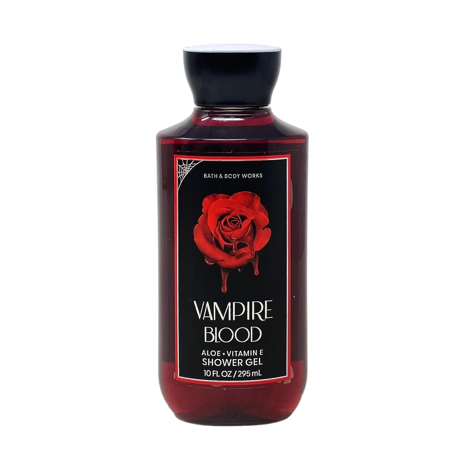 Bath & Body Works Vampire Blood shower gel bottle with rich lather for daily cleansing.