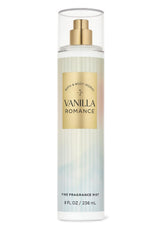 Bath & Body Works Vanilla Romance mist bottle showcasing vanilla, jasmine and amber for everyday freshness