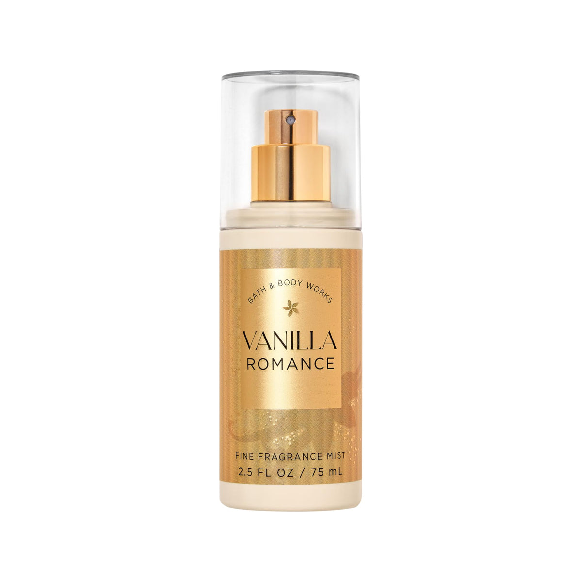Bath & Body Works Vanilla Romance travel-size fine fragrance mist for on-the-go fragrance refresh.