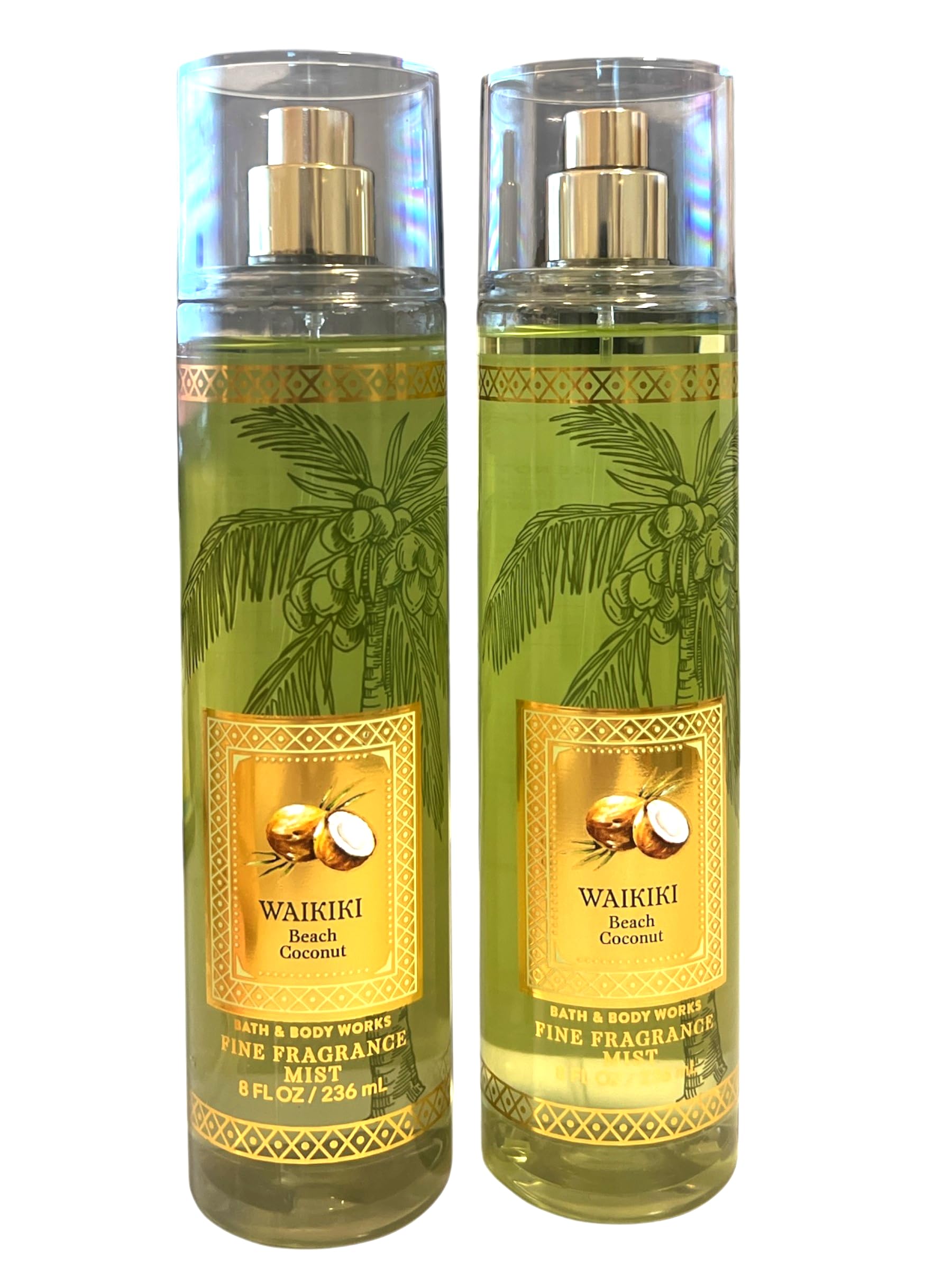 Bath & Body Works Waikiki Coconut spray bottle for tropical daily freshness.