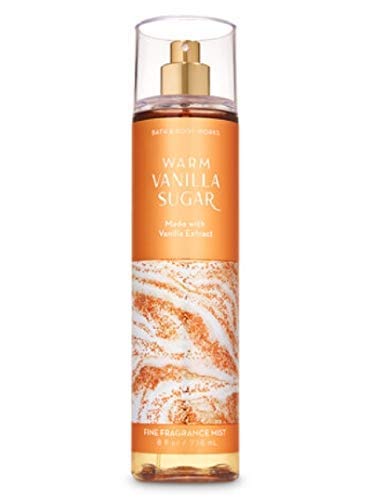 Bath & Body Works Warm Vanilla Sugar fragrance mist bottle offers lightweight fragrance and instant refreshment