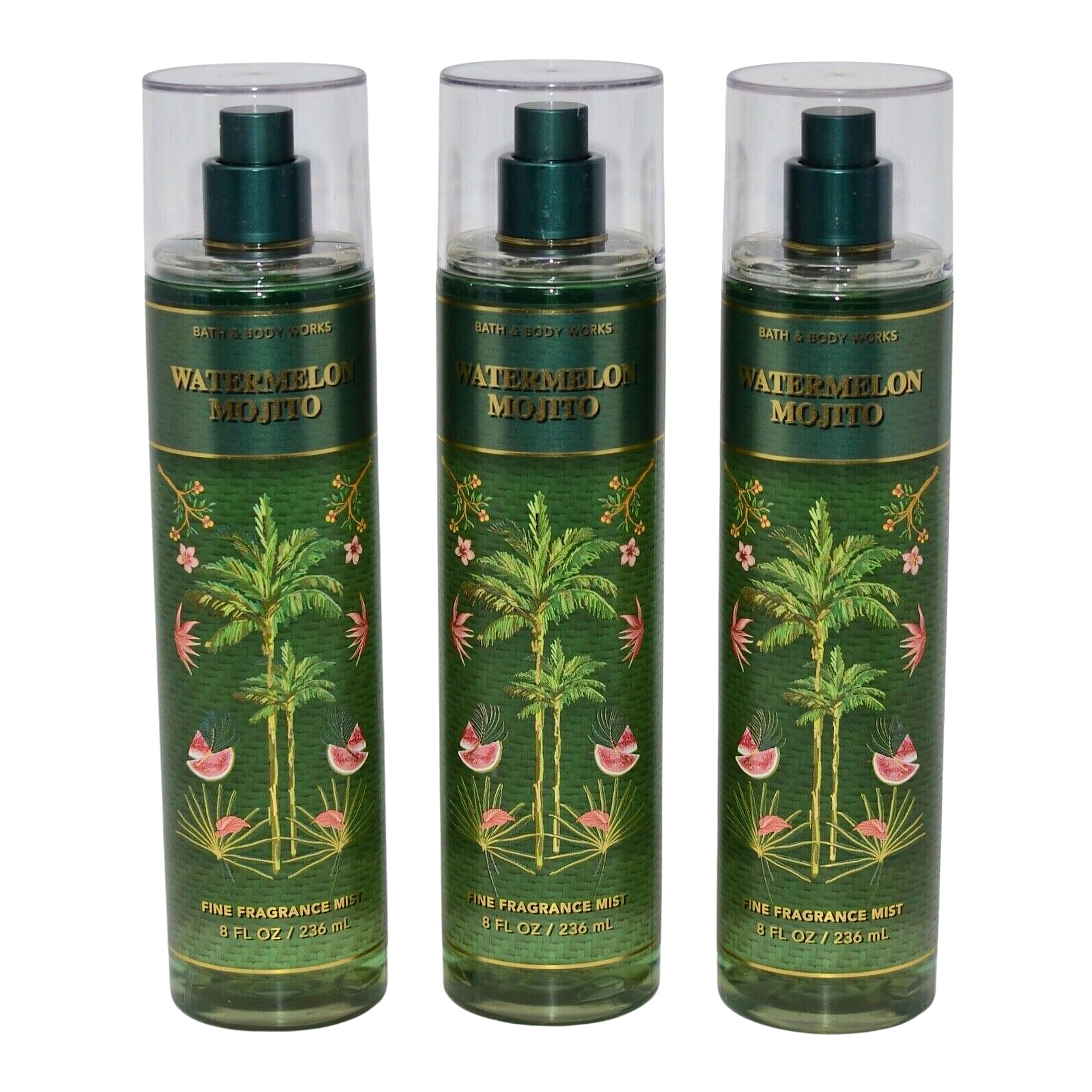 Bath & Body Works Watermelon Mojito Fragrance Mist 8oz bottle with long-lasting scent.