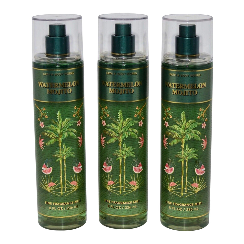 Bath & Body Works Watermelon Mojito Fragrance Mist 8oz bottle with long-lasting scent.